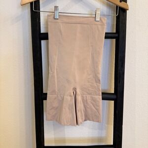 SPANX Womens Shaping Shorts Beige S P High Waist Control Underwear
